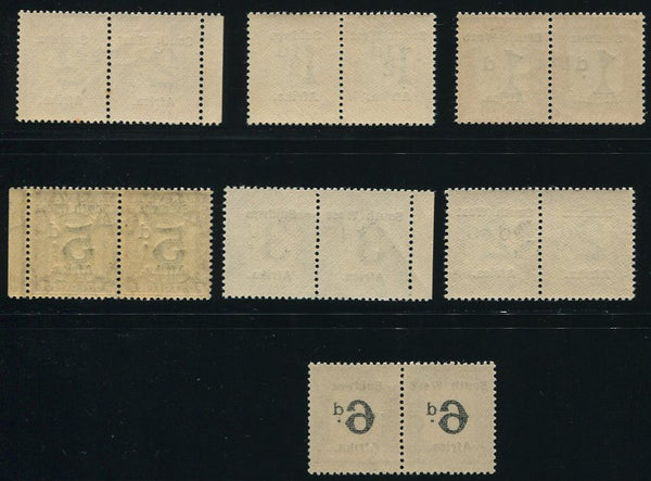 SWA 1924 -6  12 mm OVERPRINT POSTAGE DUES   MNH - SACC D29-32