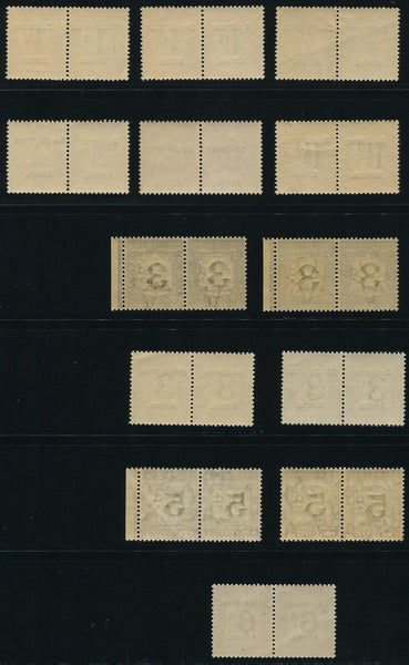 SWA 1924 -6  9,5 mm OVERPRINT POSTAGE DUES   MNH - SACC D21-8