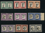 SWA 1923 POSTAGE DUES    MNH - SACC D1-9