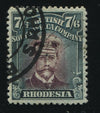 RHODESIA 1922 7/6 ADMIRAL DIE 111 FINE USED - SG 278