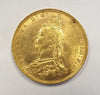 GREAT BRITAIN 1890 QUEEN VICTORIA GOLD SOVEREIGN