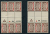 ISRAEL 1948 1ST NEW YEAR 30 PLATE BLOCKS  ALL VALUES WITH ALL PLATES-SUPERB MNH!