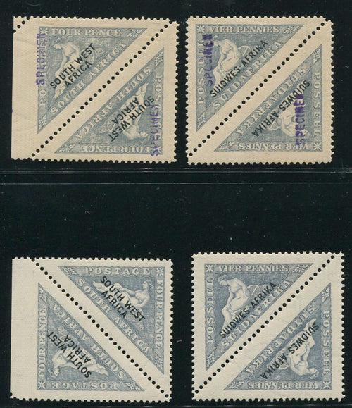 SWA 1927 TRIANGULAR SPECIMEN OVERPRINTS MINT