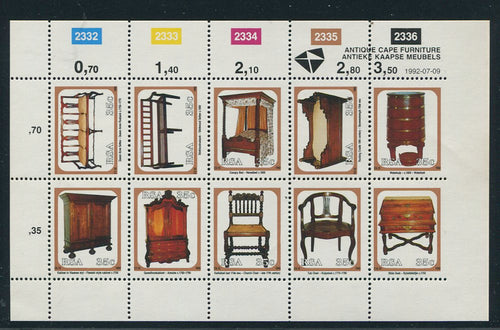 1992 CAPE ANTIQUE FURNITURE IMPERFORATE RIGHT SIDE OF SHEET