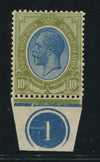 SA 1913 KGV KINGSHEAD 10/-  BOTTOM CONTROL 