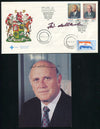 1989 DE KLERK FDC & PHOTO BOTH SIGNED BY HIM