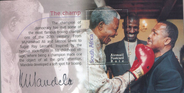 2001 "MANY FACES" BOOKLET SIGNED BY PRESIDENT MANDELA -1O TIMES!