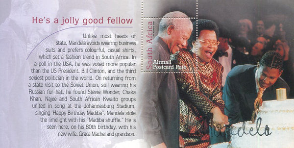2001 "MANY FACES" BOOKLET SIGNED BY PRESIDENT MANDELA -1O TIMES!
