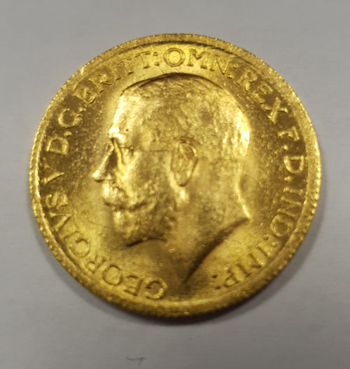 GREAT BRITAIN 1917 KING GEORGE V  GOLD SOVEREIGN