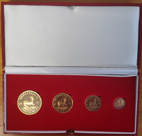 RSA 1987 GOLD REEF CITY MINTMARK PROOF KRUGERRAND SET