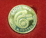 1988 PROTEA GROOT TREK/GREAT TREK ONE TENTH GOLD PROOF