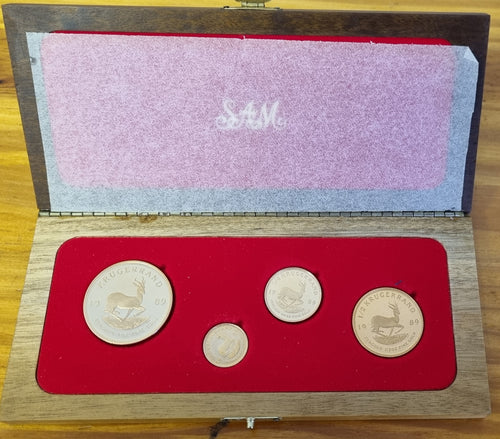 RSA 1989  PROOF KRUGERRAND  SET IN PRESTIGE BOX