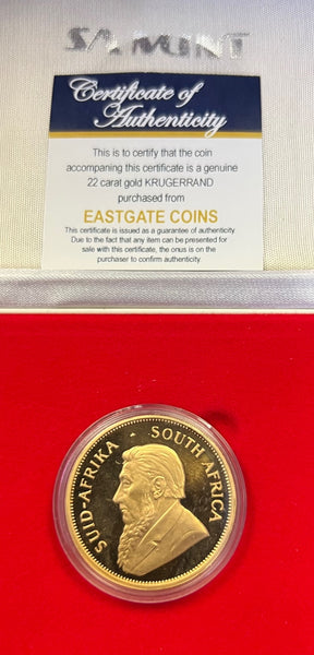 1989  PROOF ONE  OUNCE GOLD KRUGERRAND