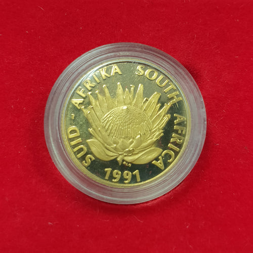 1991 PROTEA NURSING  ONE TENTH GOLD PROOF