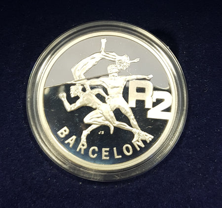 1996  R2 SILVER ONE OUNCE 'SOCCER'  PROOF