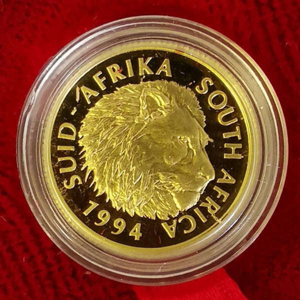 RSA 1994 ONE TENTH GOLD  OUNCE PROOF LION NATURA