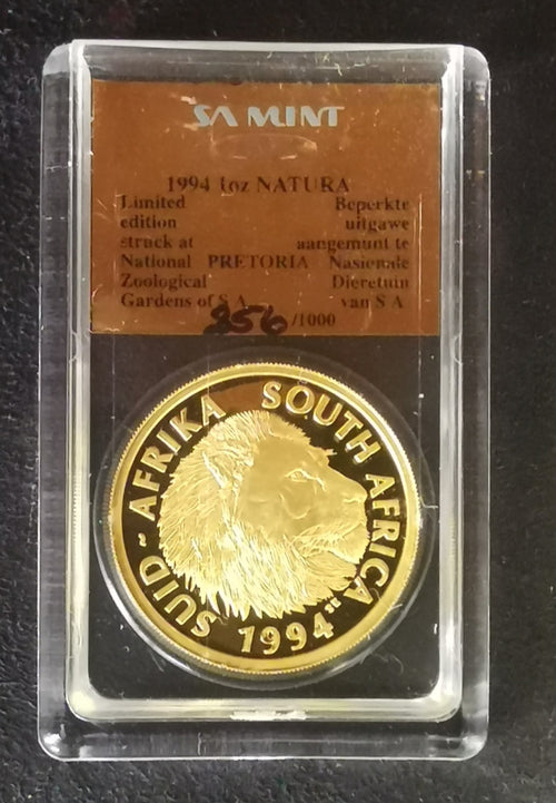 1994 LION  "PRETORIA ZOO" ONE OUNCE NATURA