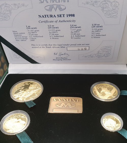 1998 NATURA LEOPARD PROOF SET