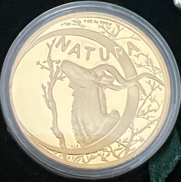 1999 NATURA SABI SANDS SPECIAL LAUNCH ONE OUNCE PROOF GOLD COIN