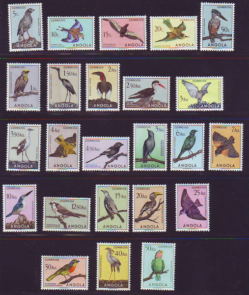 ANGOLA 1951 BIRD SET UM