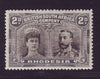 RHODESIA 1910 2d DOUBLE HEAD FINE UNMOUNTED MINT