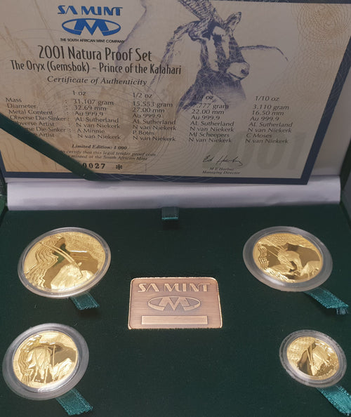 2001 NATURA GEMSBOK PROOF SET