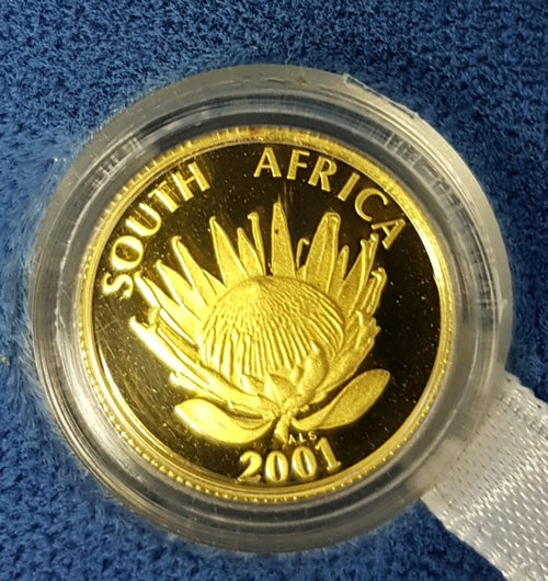 2001 PROTEA ONE TENTH OUNCE GOLD - TOURISM