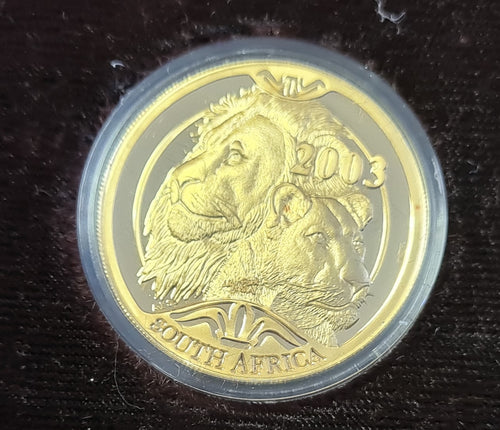 RSA 2003 NATURA LION "THE LAST WALTZ" LAUNCH ONE OUNCE GOLD