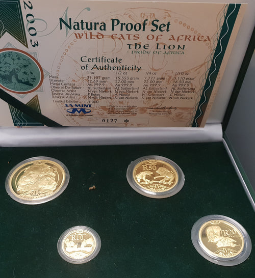 2003 NATURA LION PROOF SET