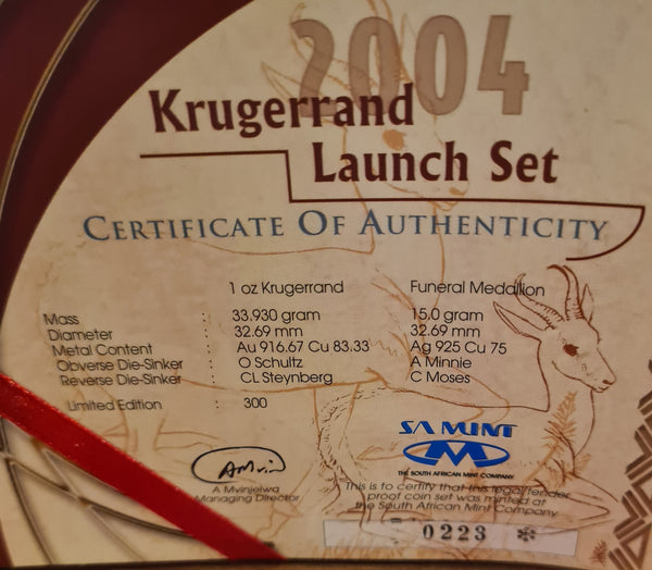 2004 KRUGERRAND LAUNCH SET - ONLY 300