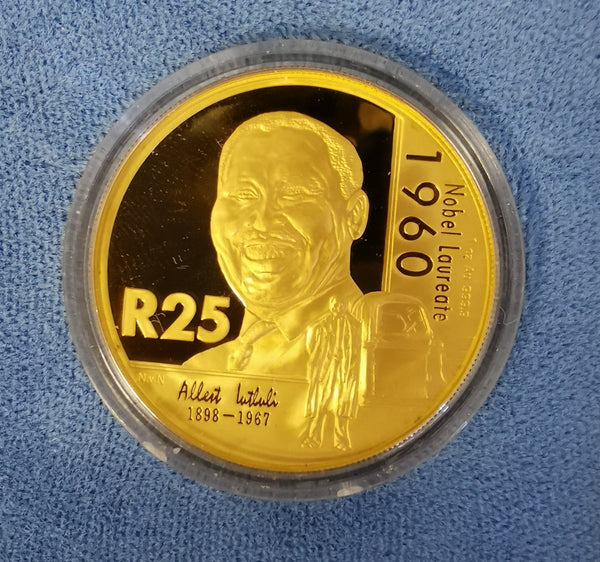 2005 ALBERT LUTHULI ONE OUNCE GOLD PROOF COIN