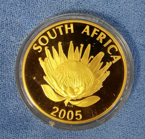 2005 ALBERT LUTHULI ONE OUNCE GOLD PROOF COIN