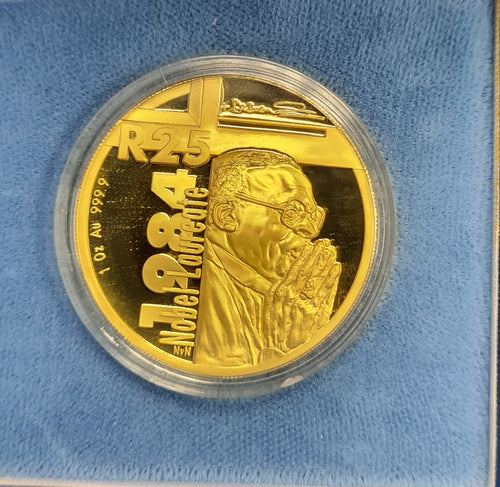 2006 NOBEL PRIZE WINNERS PROTEA PROOF ONE  OUNCE GOLD -TUTU