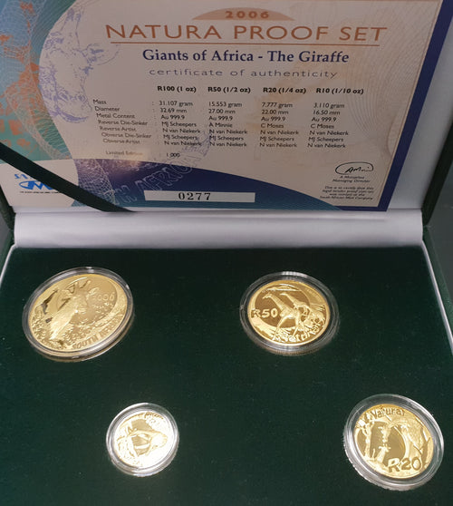 2006 NATURA GIRAFFE PROOF SET