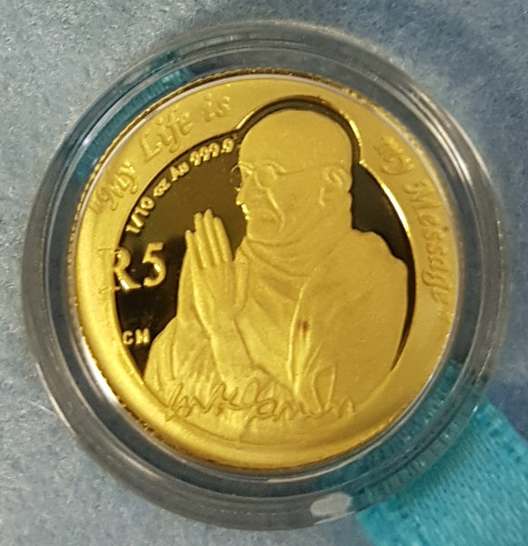 2008 PROTEA ONE TENTH OUNCE GOLD - GANDHI