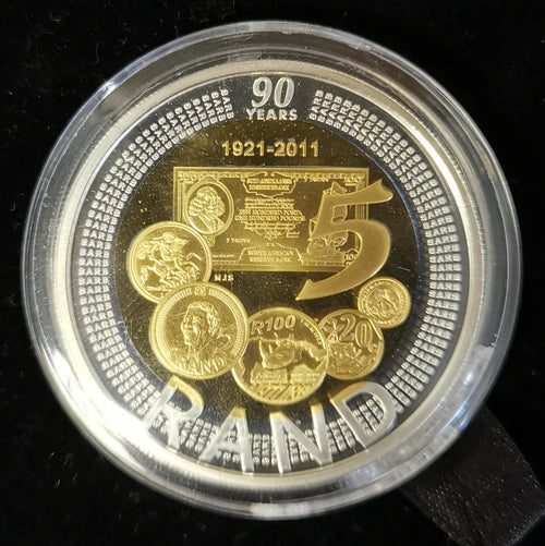 2011 SILVER PROOF 50th ANNIVERSARY OF THE SA RESERVE BANK
