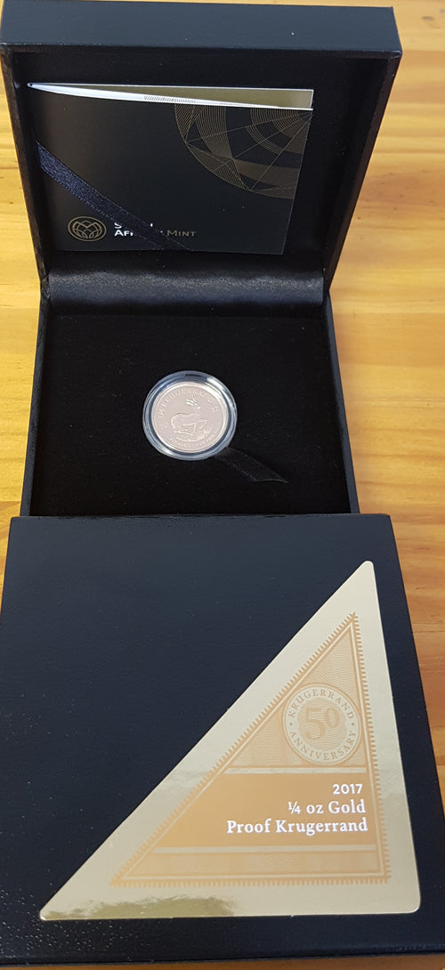 RSA 2017 1/4 PROOF KRUGERRAND WITH SPECIAL MINTMARK