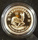 2017 50th ANNIVERSARY OF THE KRUGERRAND - 1/4 OUNCE PROOF COIN