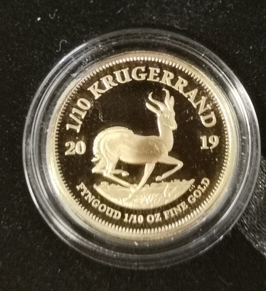 RSA 2019 PROOF ONE TENTH OUNCE KRUGERRAND ONLY 1000 MINTED