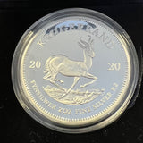 RSA 2020 PROOF  SILVER TWO OUNCE KRUGERRAND