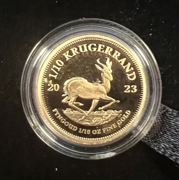 RSA 1/10th OUNCE PROOF KRUGERRAND - ONLY 2000 MADE - SA MINT PRICE R5995