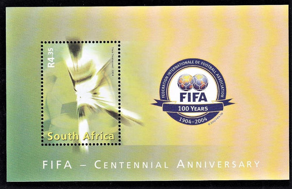 RSA 2004 FIFA CENTENIAL  MINIATURE SHEET
