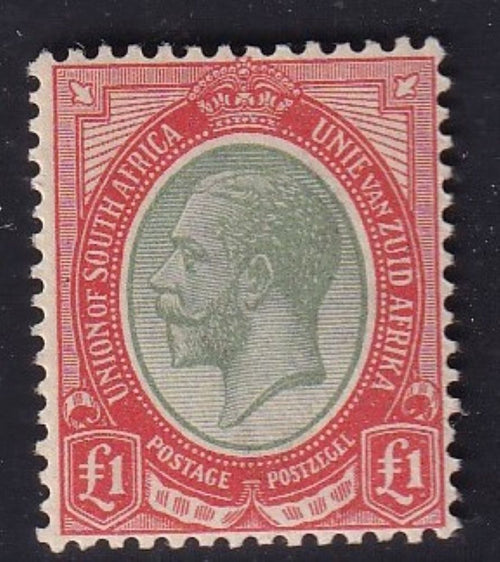 SA 1913 KGV KINGSHEAD  £1 SUPERB UM - SACC 16a CV R38000