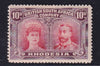 RHODESIA 1910 10d DOUBLE HEAD 