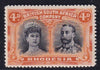 RHODESIA 1910 4d  DOUBLE HEAD FINE MINT SG 138 #1