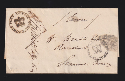 CAPE OF GOOD HOPE 1819 SIMONSTOWN-CAPETOWN COVER