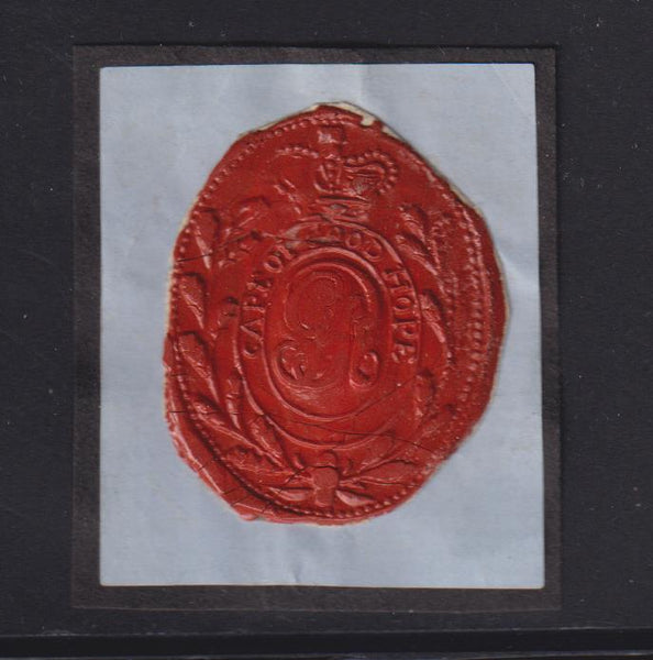 CAPE OF GOOD HOPE WAX SEAL USED BY THE BRITISH FROM 1806