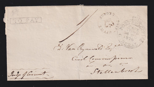 CAPE OF GOOD HOPE 1828 GEORGE TO CAPETOWN COVER