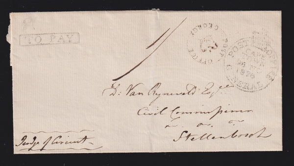 CAPE OF GOOD HOPE 1828 GEORGE TO CAPETOWN COVER