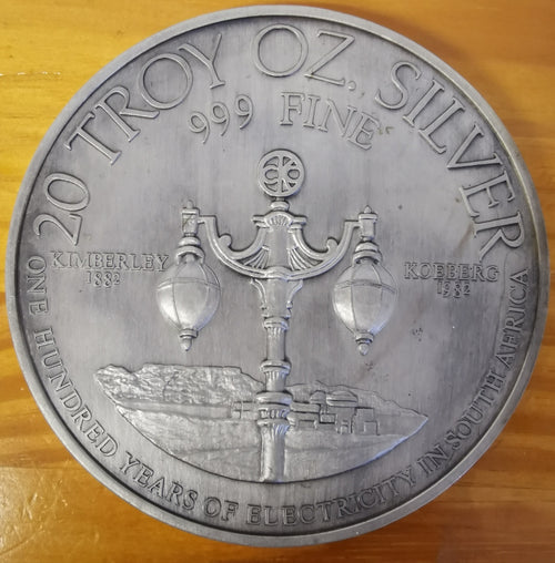 20 TROY OZ SILVER - 100 YEARS OF ELECTRICITY